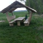 Aufbau Waldschaenke